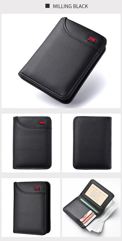 Men's Wallet Vertical Multi Card Small Wallet Driver's License Youth Mini Student Change Bag Card Bag