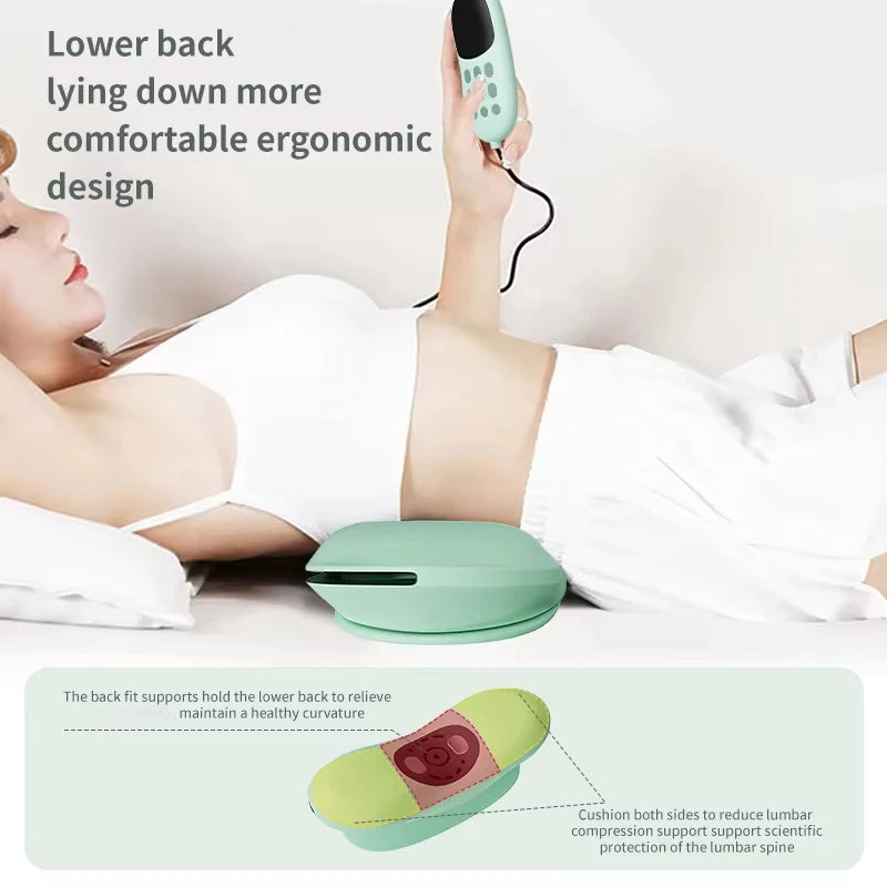 New Upgrade Air-Lip Stretch Low Frequency Thermal Vibration Waist Massage Heeling Spot Left and Right Swing + Up and Down Tracti
