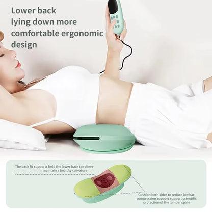 New Upgrade Air-Lip Stretch Low Frequency Thermal Vibration Waist Massage Heeling Spot Left and Right Swing + Up and Down Tracti