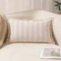 Summer Boho Pillow Covers 30x50 Living Room Sofa Fringed Edges Decorative Striped Throw Pillow Cover BreathableHome Decor