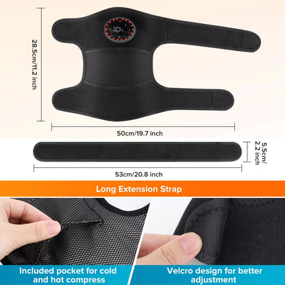 Electric Shoulder Heating Pad 3-Speed Vibration Muscle Relax Belt Thermal Massager Shoulder Neck Health Care Support Brace