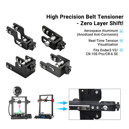Synchronous Belt Tensioner 2020 X Axis V-Slot Profile 4040 Y Axis Belt Stretch Straighten Tensioner For Ender 3/V2/Pro/CR-10/10S