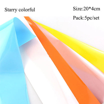 16Pc Holographic Nail Foil Set Starry Transfer 20*4cm Sticker Laser Flowers Leopard Mix Design Decal DIY Nail Art Decoration