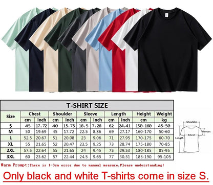 Customized Cotton Printed T-shirts Men Fashion Short Sleeve Round Neck Tshirt Women Personality Casual Tee Tops Camiseta