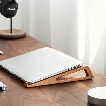 Desktop Non-slip Laptop Wooden Holder Cooling Stand Universal Heat Dissipation Notebook Computer Desk Heighten Bracket Support