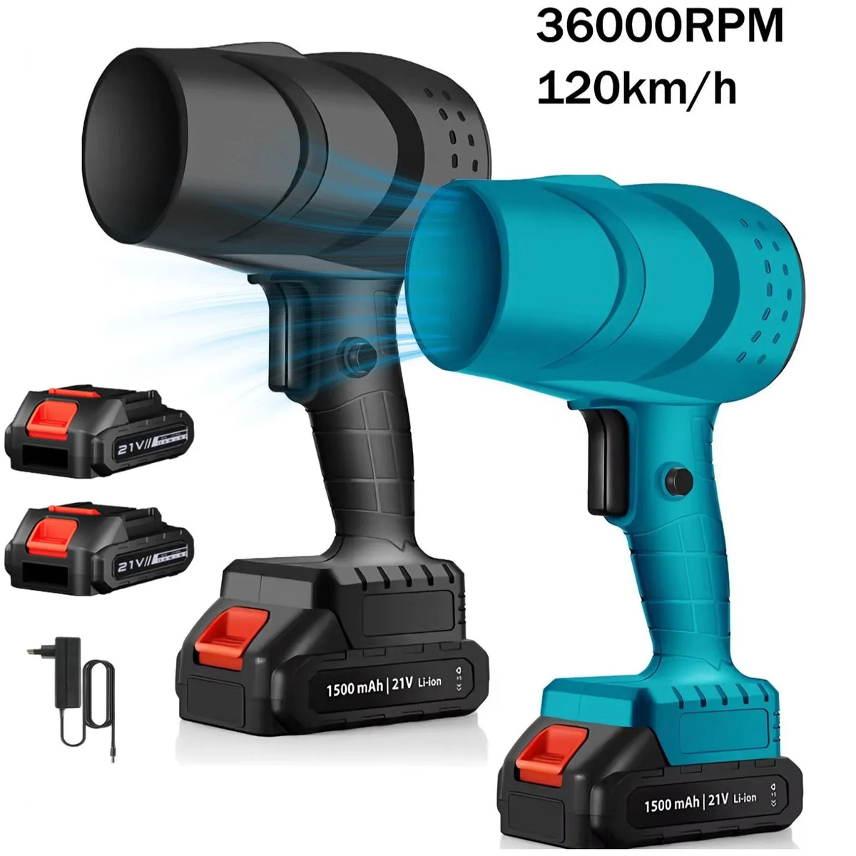 Electric Turbo Fan Blowers Dust Removal Air Blower Cordless Turbo Blower Jet Handheld Power Tools for 21V Makita Lithium Battery
