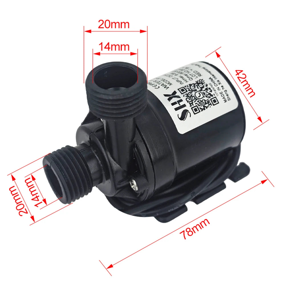 Ultra Quiet Water Pump Mini DC12V/24V Brushless Motor Submersible Aquarium Water Pump Adapter Pond Fountain For Fish Tank Garden