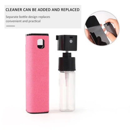 Microfiber Screen Cleaner Spray Bottle Mobile Phone Tablet Laptop Display Screen Cleaning Wipe Press Spray Bottle Without Liquid