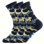 3/12 Pairs Men Camouflage Mid Tube Socks Fashionable Street Style Odor Proof Sweat Absorbing Breathable All Season Casual Socks