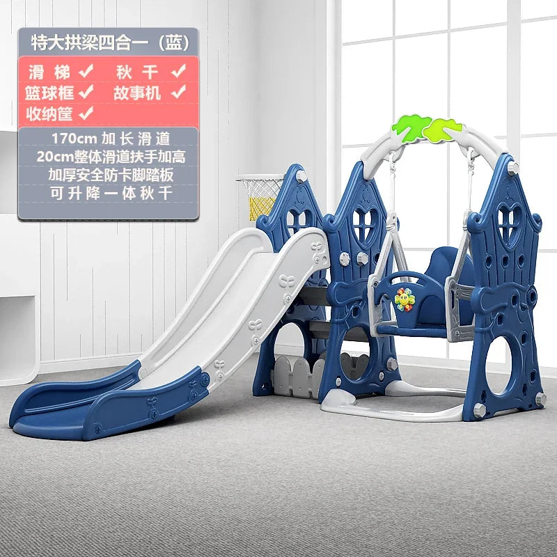 Tqh Children Slide Indoor Home Child Baby Slide and Swing Combination Baby Small Toy Family Amusement Park