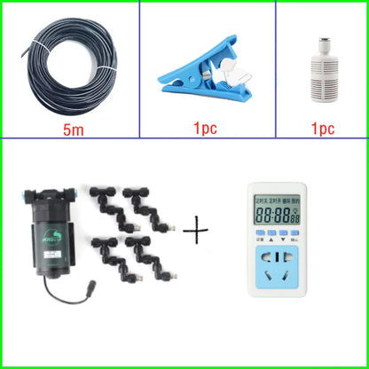 Reptile Rainforest Misting Spray System Greenhouse Humidification Cooling Nebulizer Irrigation Tools Terrarium Spraying Device