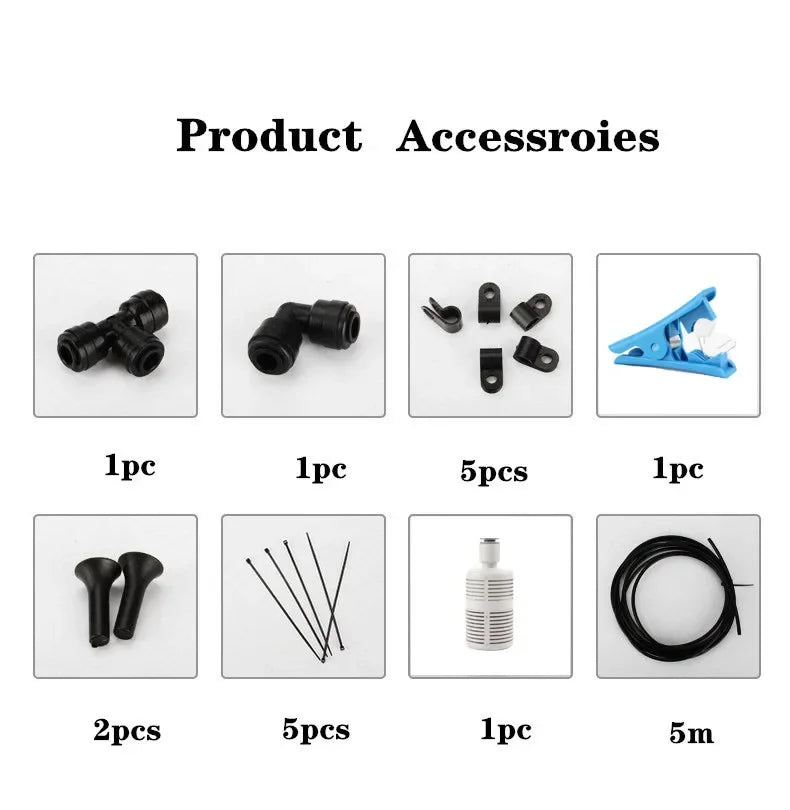 Reptile Fogger Silent Pump Misting Spray System Kit Rainforest Nebulizer Garden Irrigation Tools Terrarium Spraying Device