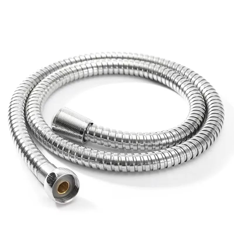 Gold 1.5/2 Meters G1/2 Inch High Quality Flexible Shower Hose Stainless Steel Chrome Bathroom Water Head Shower Extension Pipe