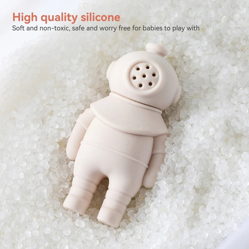 Baby Bath Toys Animal Silicone Cartoon Astronauts Play With Water Toys No BPA Swim Bathroom Baby Silicone Sprinkler Bathtub Toy