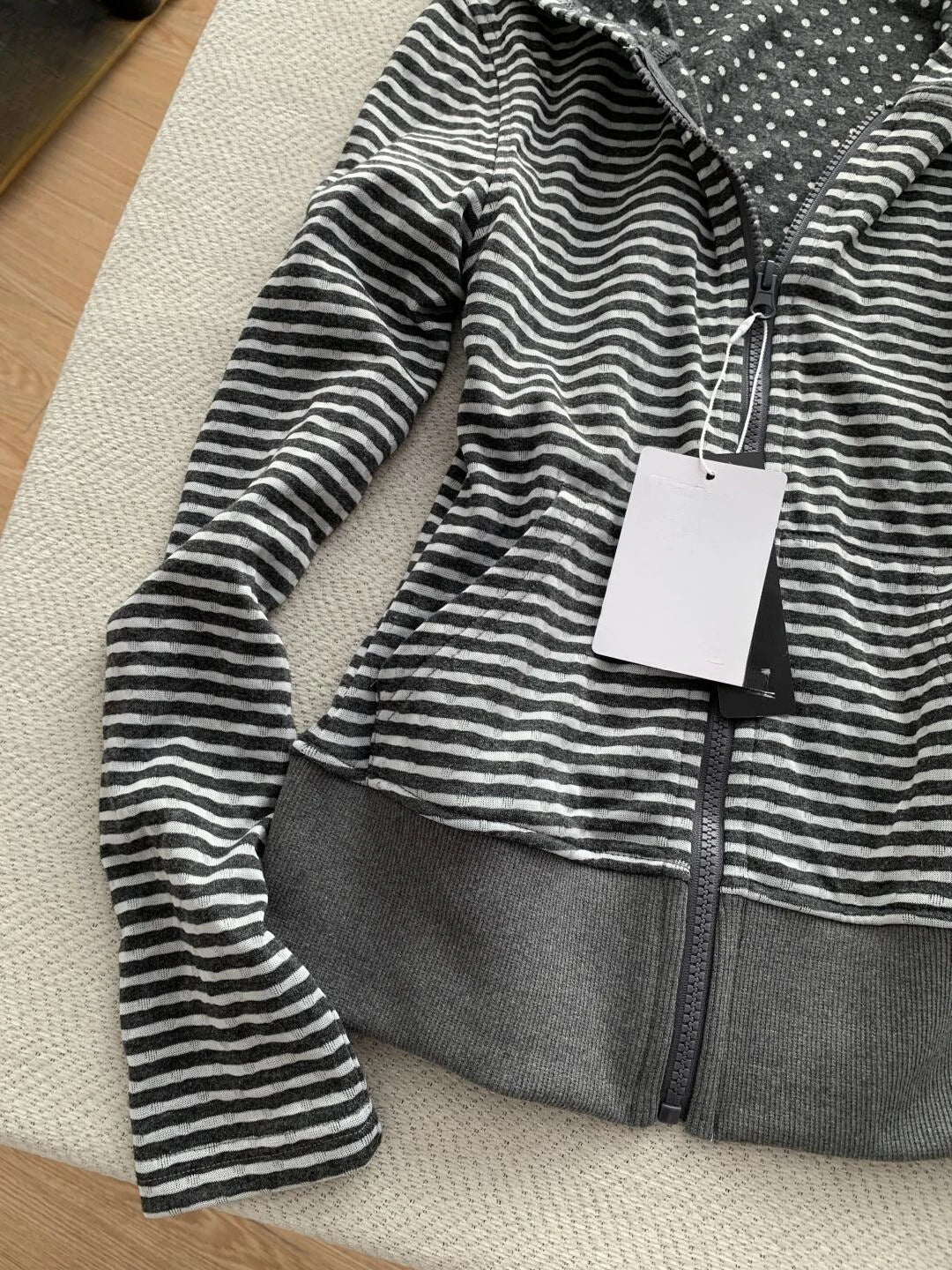 Hooded Stripe Hoodie Zipper Long Sleeve Sudaderas De Mujer Y2k Harajuku Clothes Woman Clothing Subculture Autumn Pulls Femmes