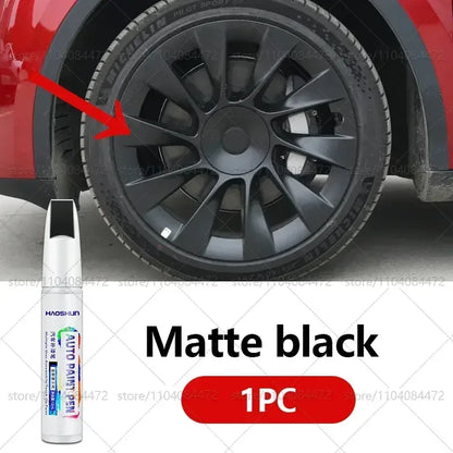 For Tesla Model 3 Y S X car wheel scratches repair pen Matte black dark gun gray silver black multiple colors Paint Repair Pen
