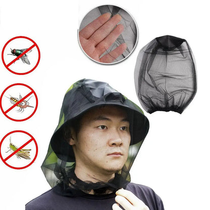 Outdoor Mosquito Head Mask Beekeeping Net Gauze Hat Travel Fishing Camping Mask Net Head Net Mask Travel Camping