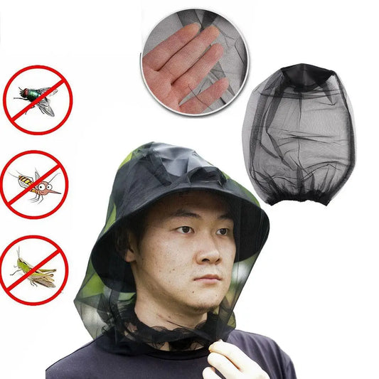 Outdoor Mosquito Head Mask Beekeeping Net Gauze Hat Travel Fishing Camping Mask Net Head Net Mask Travel Camping