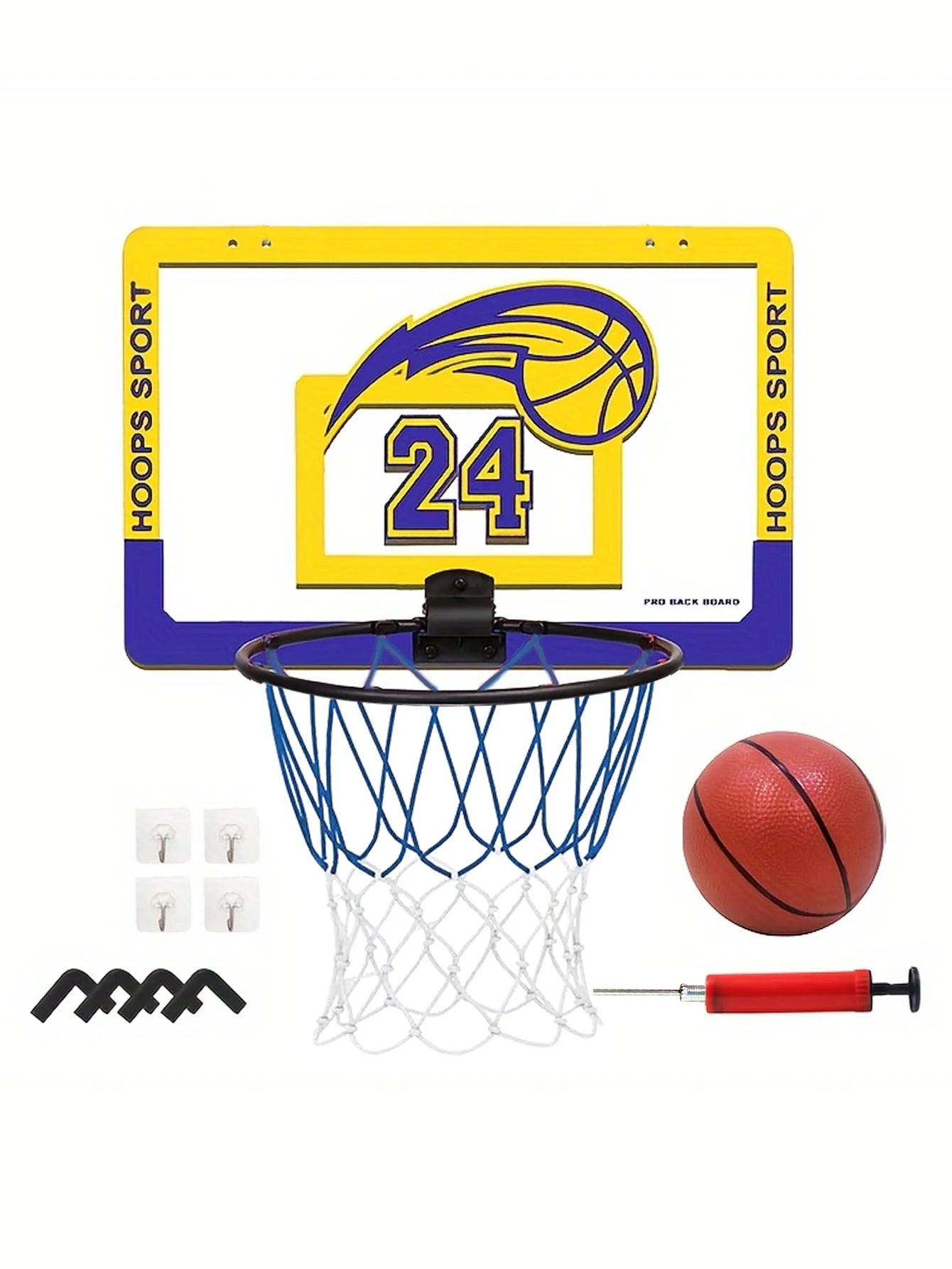 Indoor children's safety and fun games children's home sports basketball set wall bracket non perforated basketball frame