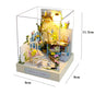 DIY 3D Puzzles Wooden Toy Miniature Dollhouse Handmade Doll House Model Building Kits Coffee House Toys For Xmas Gifts