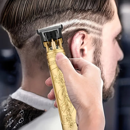 2025 T9 HairClipper Beard Shaving Body Hair Trimmer Clippers Electric Machine Men Haircut Machine  Barber ShaverDragon Carved