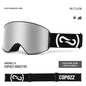 COPOZZ Magnetic Ski Goggles UV400 Protection Anti-Fog Ski Glasses Men Women Quick-Change Lens Snowboard Goggles with Two Options