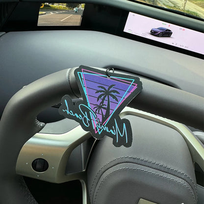 Miami Beach Bahamian Sea Breeze Scent (Romantic Fragrance) Car Air Freshener, Wardrobe Air Freshener, Perfume, Rearview Mirror Decoration, Car Interior Hanging Ornament, Natural Fragrance Air Purifier, Anime Cartoon Toilet Sc