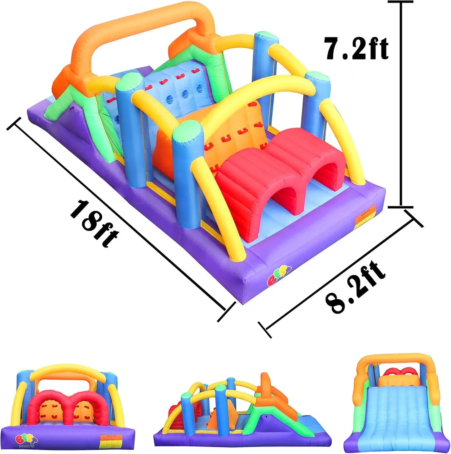 6.5*3*2.5m Giant Inflatable Jumping Castle Big Bounce House With Large Slide Trampoline Inflatable Bouncer Obstacle Slides