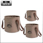 5/10/20L Folding Portable Bucket with Cover Car Wash Fishing Bathroom Tool Silicone Bucket Outdoor Camping Household Supplies
