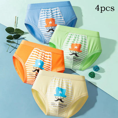 Children Boys Boxer Briefs Cotton  Underwear Small Medium Big Boys 12-15 Years Old Teenager Shorts Breathable M L XL 2XL3XL