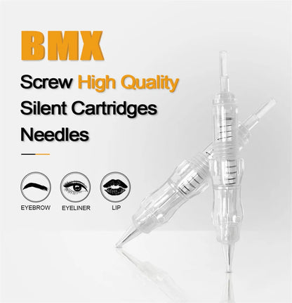 Biomaser 10PCS Revolution Tattoo Needle Permanent Makeup Cartridge Needles For Tattoo Machine Kit Eyebrow Needle 1R,2R,3R,5R