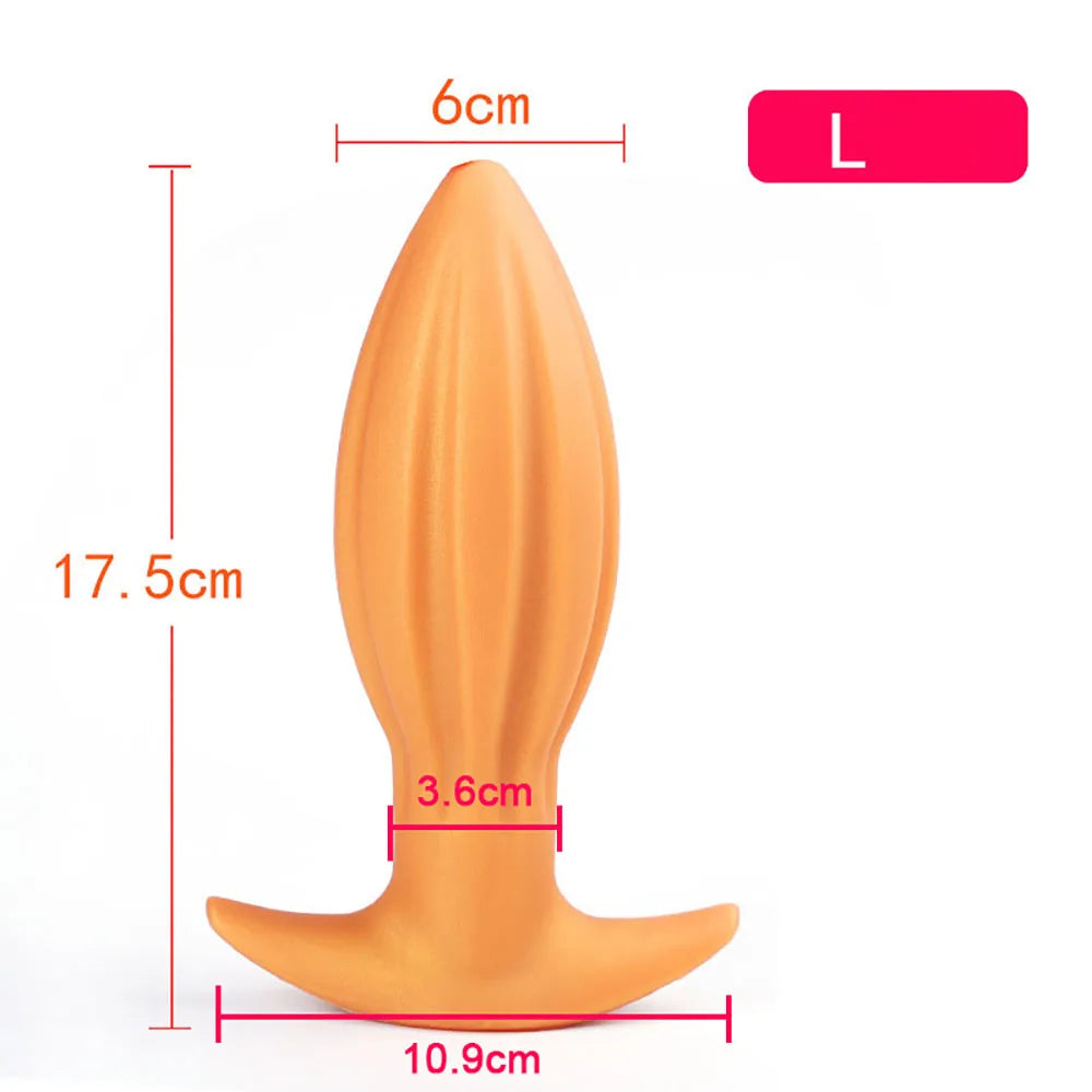 Soft Anal Plugs for Gay Men Prostate Massage Liquid Silicone 35-80mm Huge Butt Plug Anal Training Comfortable To Wear But Plug