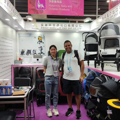 Large 4 Wheel Luxury Jogging Travel Pet Stroller Cosy Handle Dog Strollers Pet Trolley For Large Dog