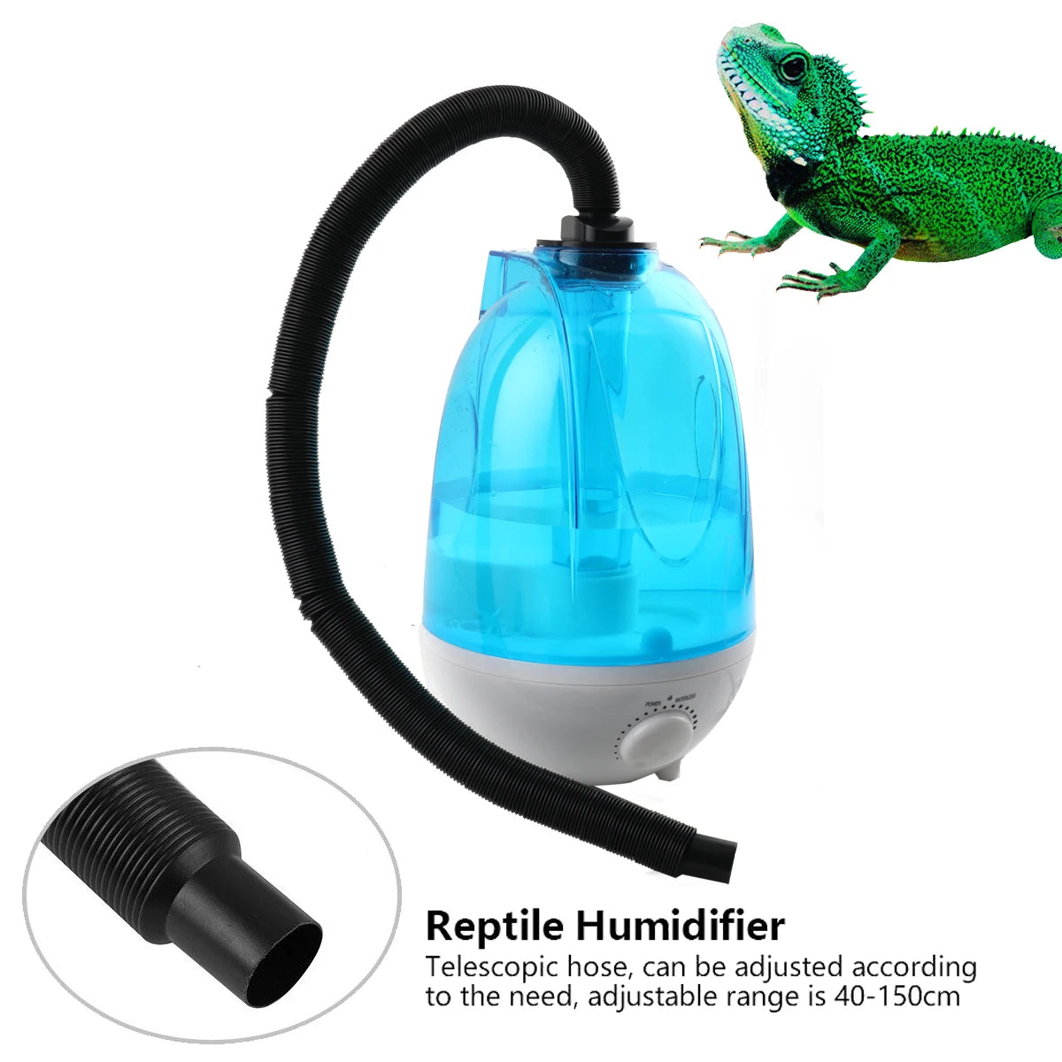 4L Reptiles Pet Fog Maker Atomizer Air Humidifier for Amphibians Terrariums LED Maker Fogger Pet Supply