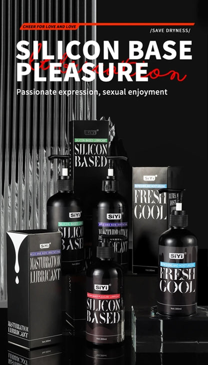 300ml Silicone-Based Lube with Press Pump,  Stringy Anal Lubricant Suitable for Sex Toys Ideal for Toys and Couples