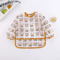 Waterproof Full Sleeve Baby Bibs Children Apron Long Sleeve Feeding Smock Kids Eating Breastplate Infant Scarf Clothing