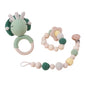 Baby Pacifier Clip Crochet Koalas Handbell Rattle Doll Teether Pacifier Chain Clips Set Dummy Chain Cartoon Teething Toy