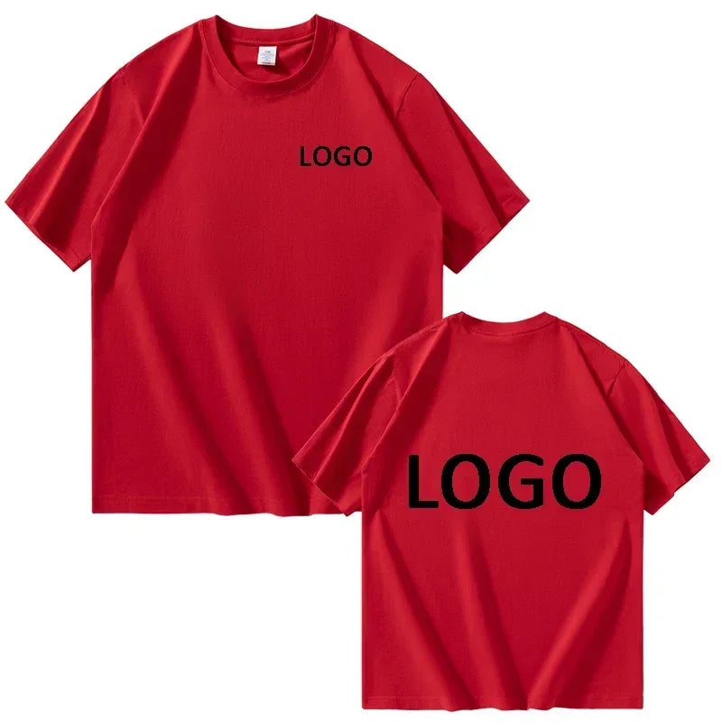 Customized Cotton Printed T-shirts Men Fashion Short Sleeve Round Neck Tshirt Women Personality Casual Tee Tops Camiseta