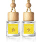 2 Pack Car Air Freshener Diffuser 2 Pack Hanging Air Freshener Diffuser - Vanilla Cream Fragrance Oil Air D iffuser for Car
