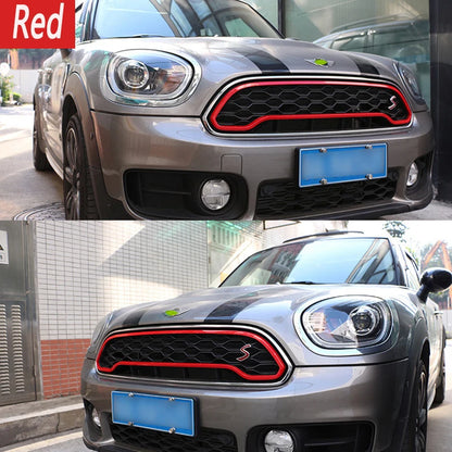 For Mini Countryman Cooper F60 2018 2019 2020 2021 2022 2023 2024 High Quality ABS Front Grille Decorative Frame Mesh