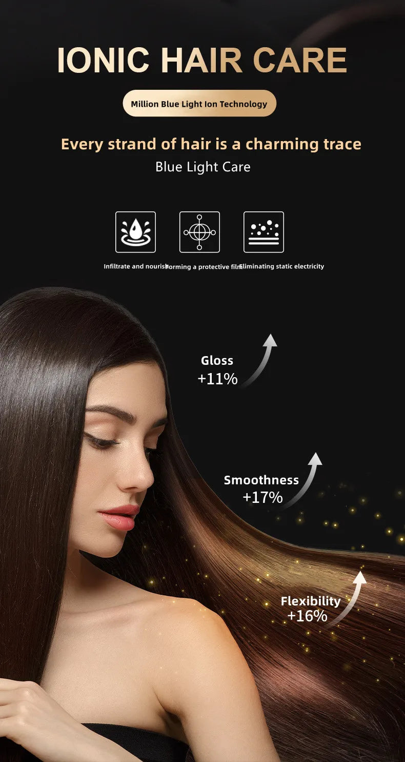 Hot Selling Professional Hair Dryer Negative Ion High Power Blue Light Foldable Electric Hair Dryer Salon Hair Tools Home