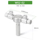 Aquarium CO2 Shunt CO2 Regulator Multi-Way Shunt Regulating Valve Aluminum Alloy CO2 Multi-Pass 2-6 Shunt Fish Tank Supplies