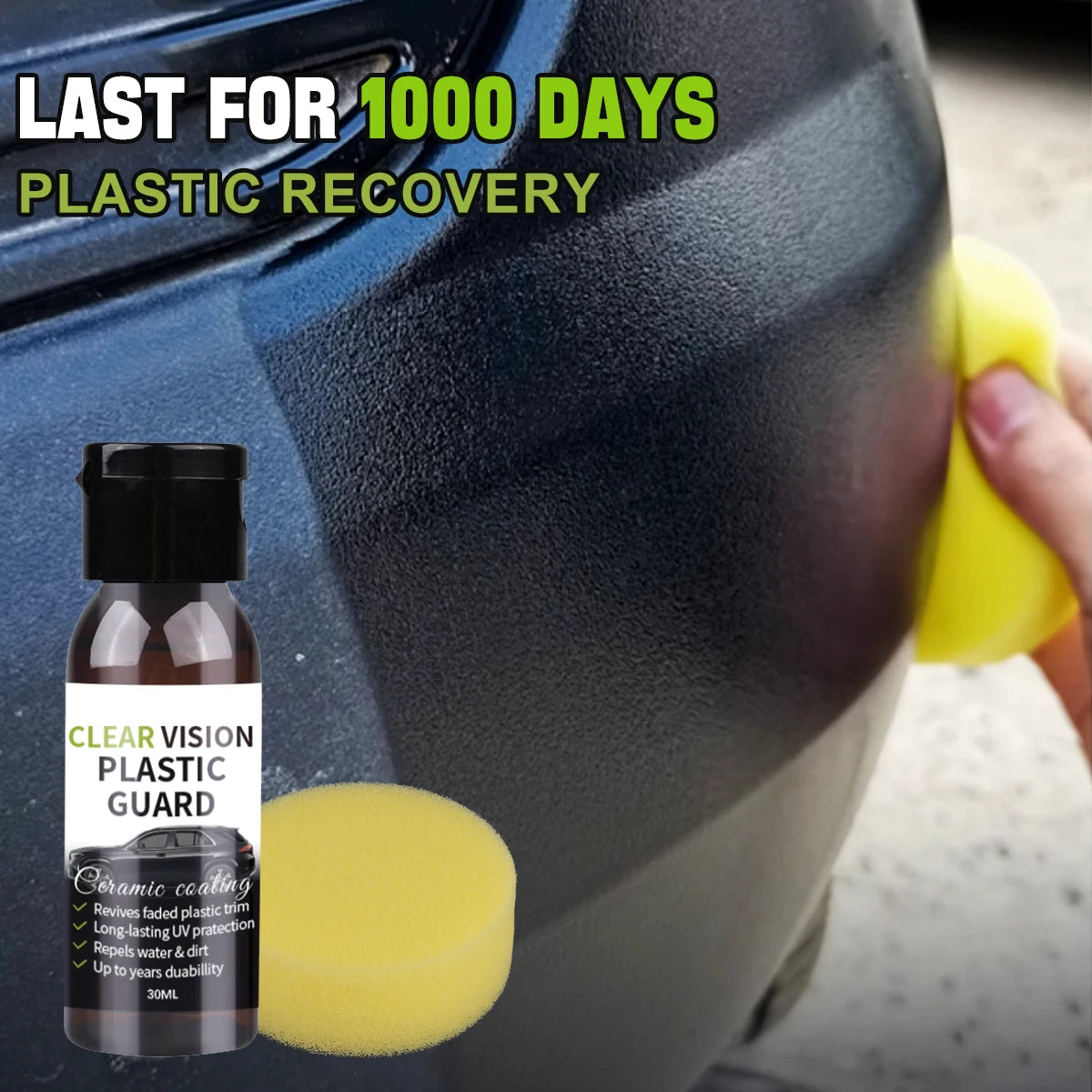 Car Plastic Restorer Ceramic Coating 2-3 Years Long-Lasting Protect Repair Whitening Black Shine Plastic Trim & Rubber Care P9