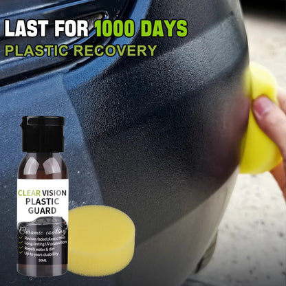 Car Plastic Restorer Ceramic Coating 2-3 Years Long-Lasting Protect Repair Whitening Black Shine Plastic Trim & Rubber Care P9