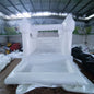3x2.5M White Bouncer Wedding Birthday Event Jumping Mini Bounce House Commercial White Bounce House With Ball Pit Customized