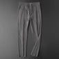 Summer 2024 Ice Silk Boyfriend New Spliced Elasticized High-waisted Drawstring Pocket Fashion Slim Stripe Sports Casual Pants