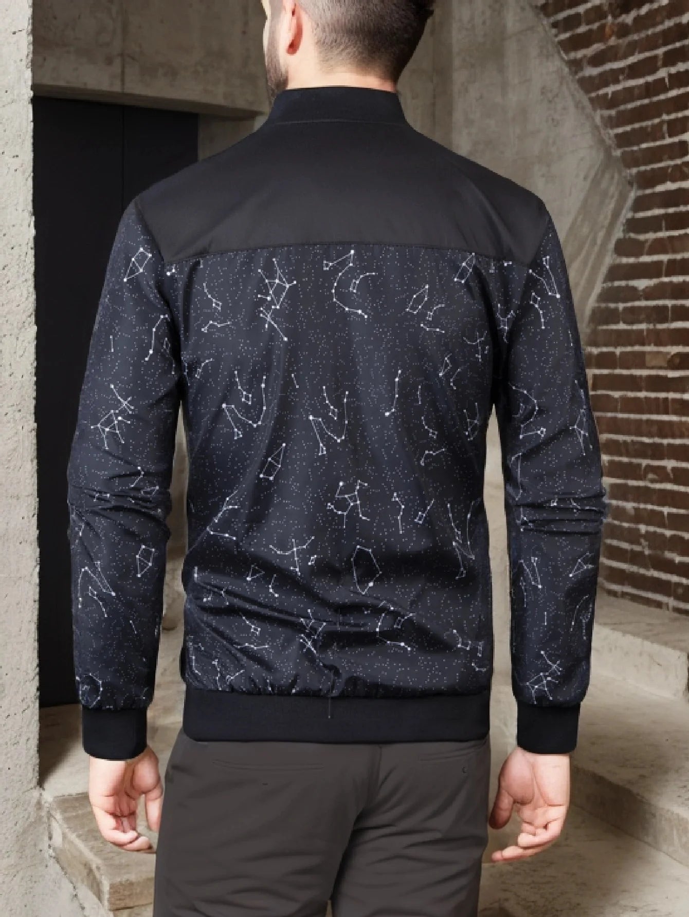 2025 Spring and Autumn New Baseball Collar Short Loose Solid Color Jacket Men's Business Casual Thin Coat Trend