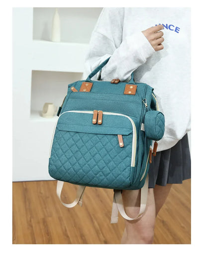 USB Mummy Bag Diaper Bag Baby Care Large Capacity Mom Backpack Mummy Maternity Wet Bags Waterproof Baby Pregnant Nappy Backpack