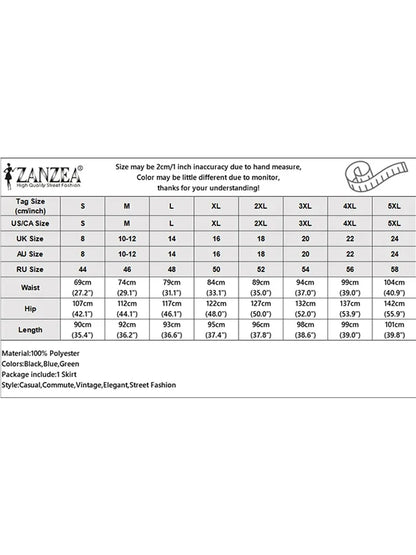 ZANZEA Fashion Holiday Faldas Mujer Casual Women Solid Color High Waist Jupe Femmes Elegant Commute Pleated Front Midi Skirts