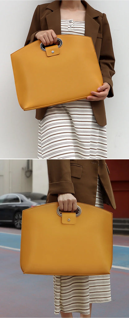 Laptop Bag Men Women Business Portable Computer Case Storage Purses Hand Document Bags Luxury Upscale Tote Waterproof Briefcase